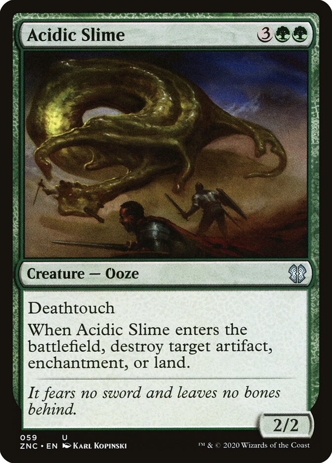 Acidic Slime card front