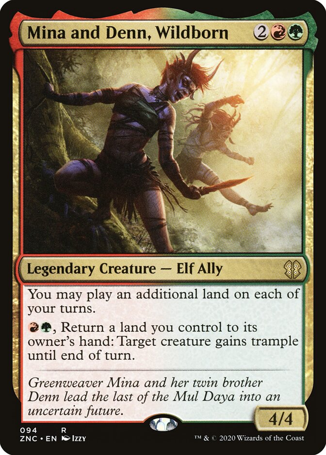 Mina and Denn, Wildborn card front