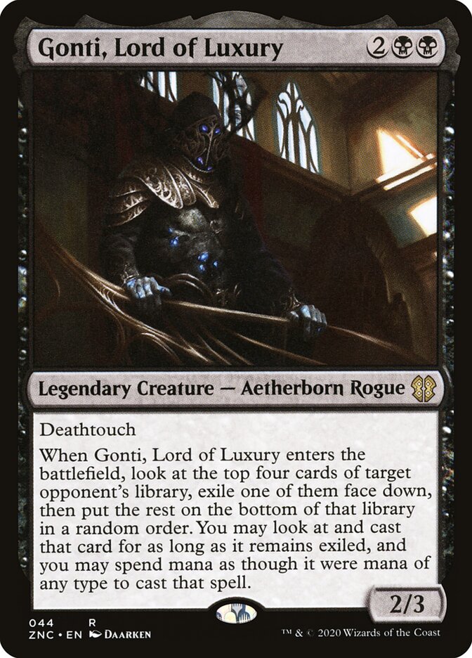 Gonti, Lord of Luxury card front