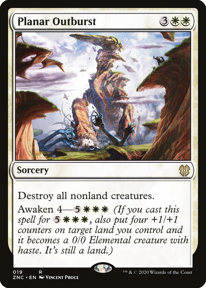 Planar Outburst card front