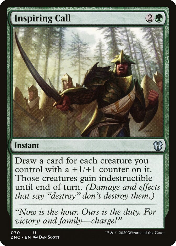 Inspiring Call card front