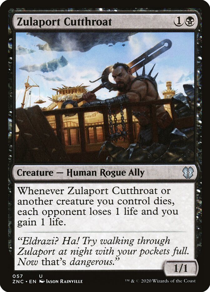 Zulaport Cutthroat card front