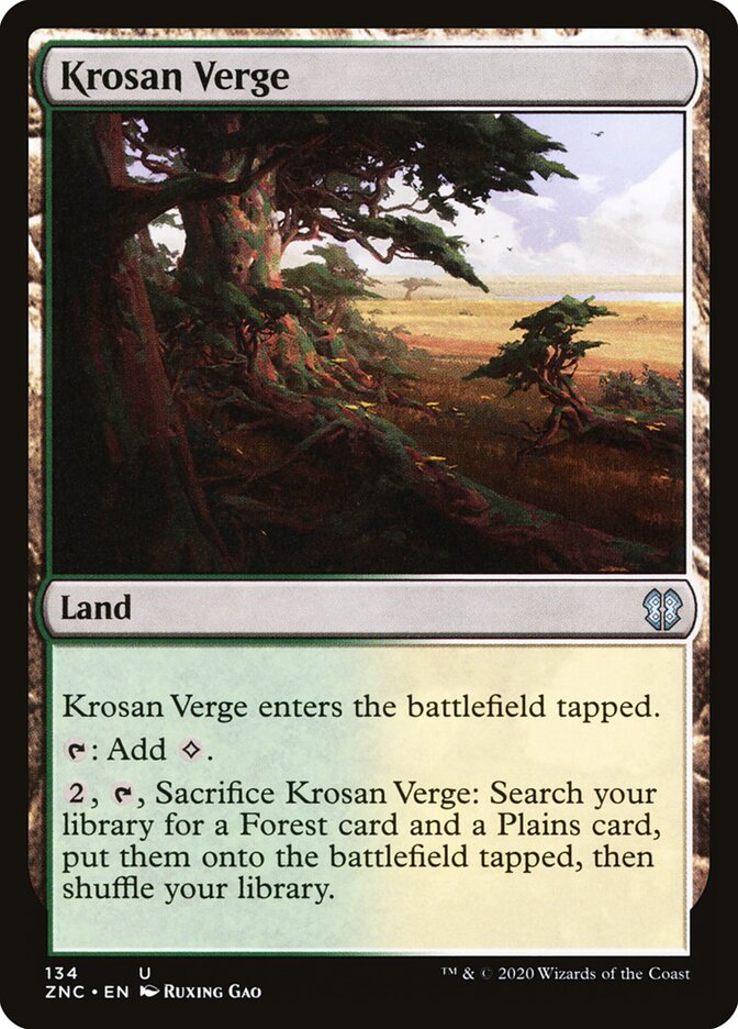 Krosan Verge card front