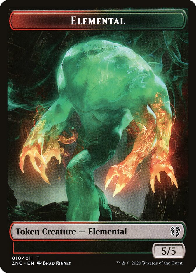 Elemental card front