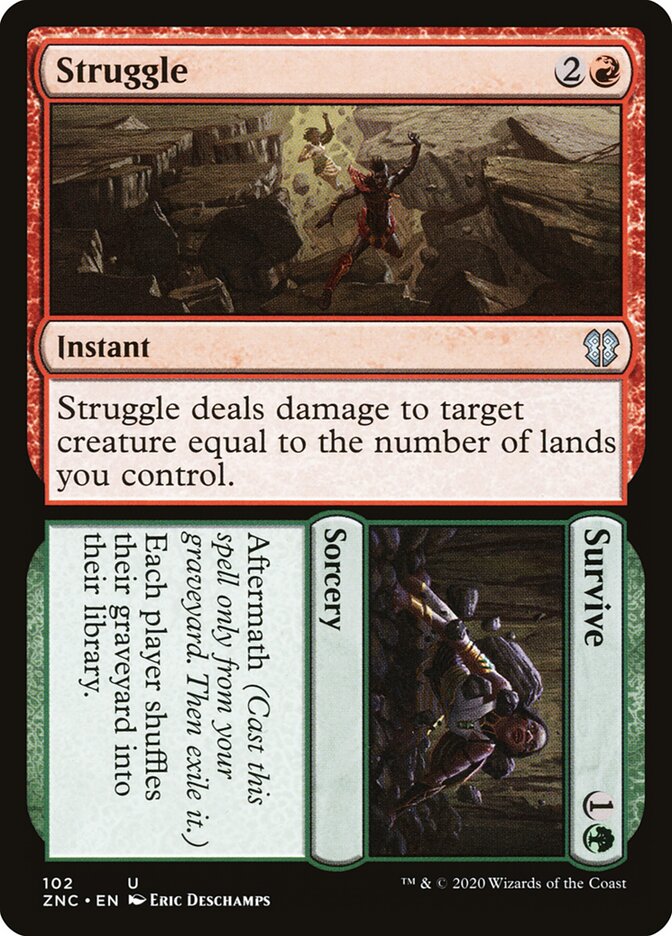 Struggle card front