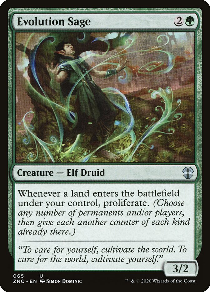 Evolution Sage card front