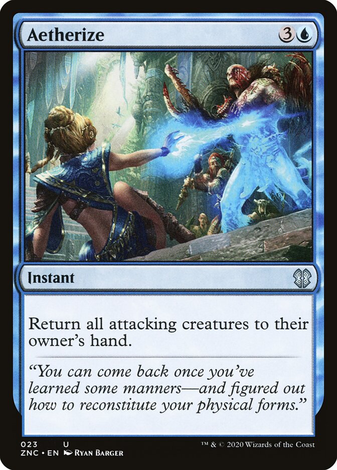 Aetherize card front
