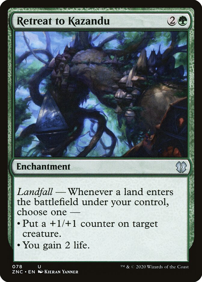 Retreat to Kazandu card front
