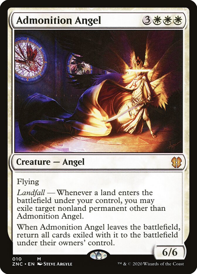 Admonition Angel card front