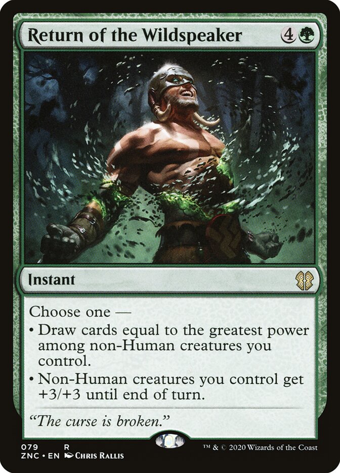 Return of the Wildspeaker card front