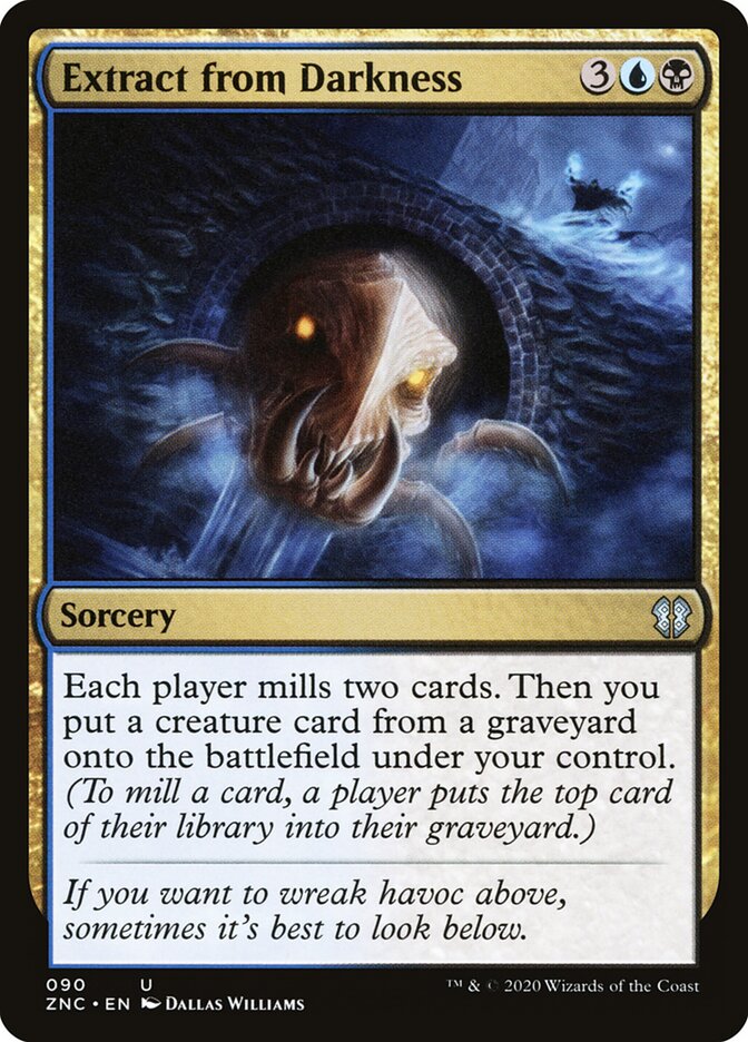Extract from Darkness card front