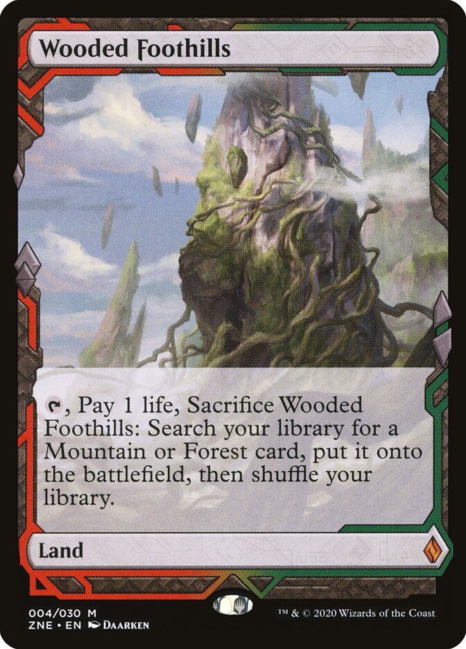 Wooded Foothills card front