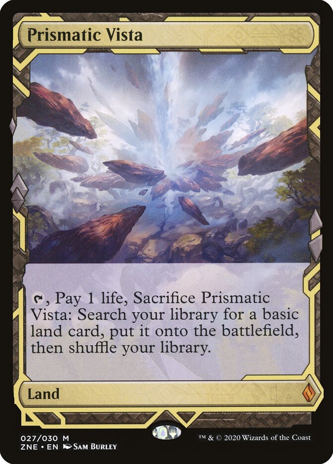 Prismatic Vista card front