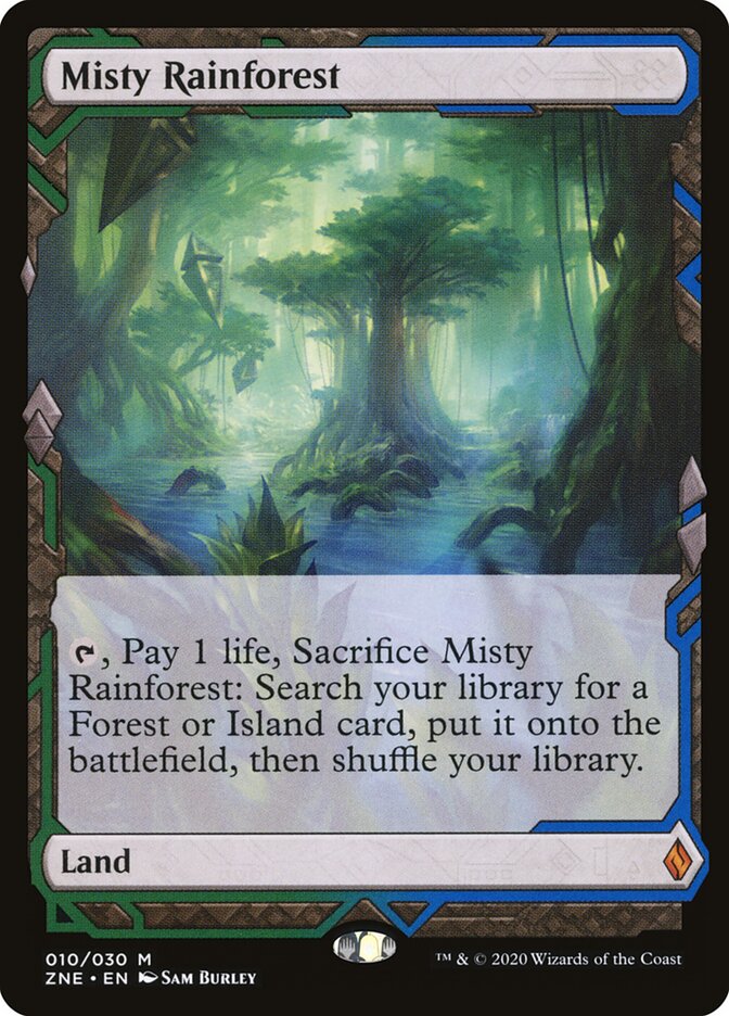 Misty Rainforest card front