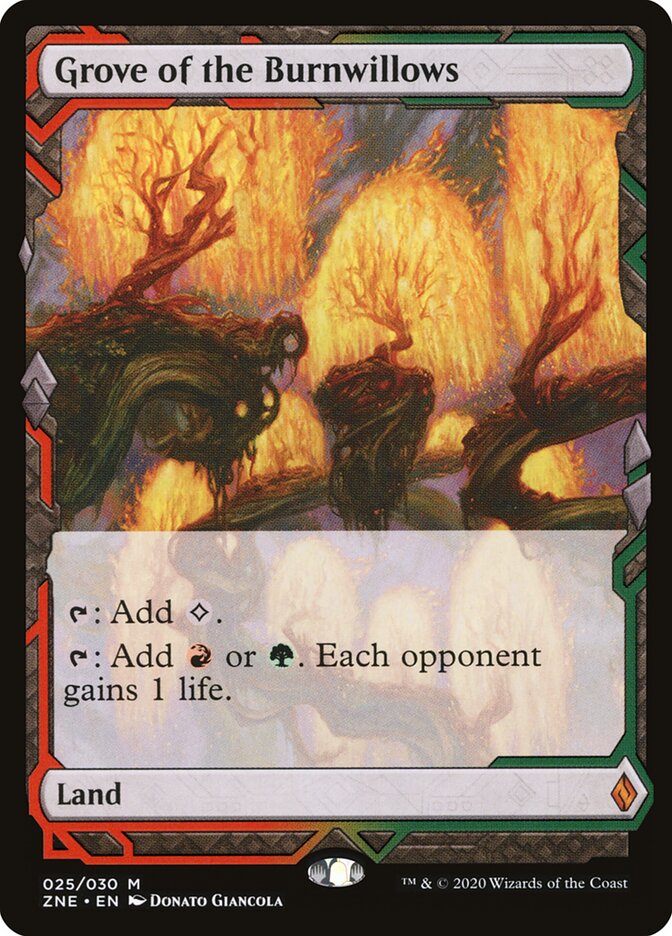 Grove of the Burnwillows card front