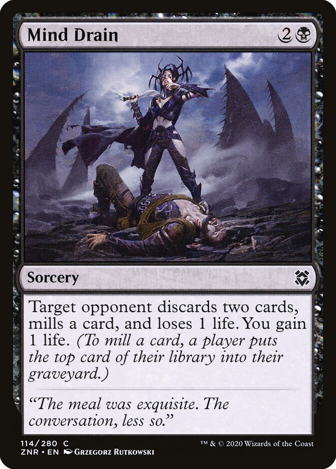 Mind Drain card front
