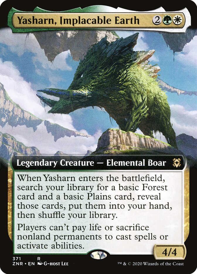 Yasharn, Implacable Earth card front