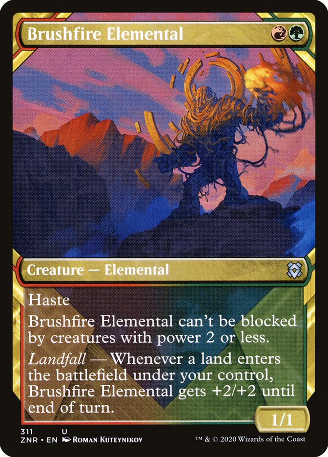 Brushfire Elemental card front