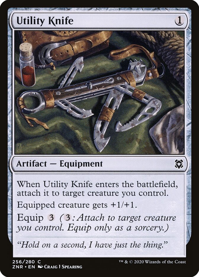 Utility Knife card front
