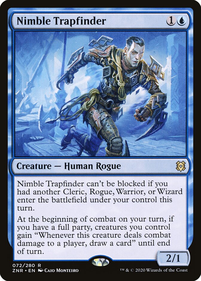 Nimble Trapfinder card front