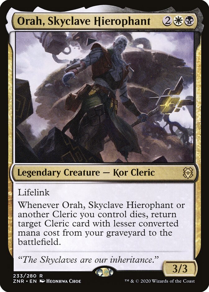 Orah, Skyclave Hierophant card front