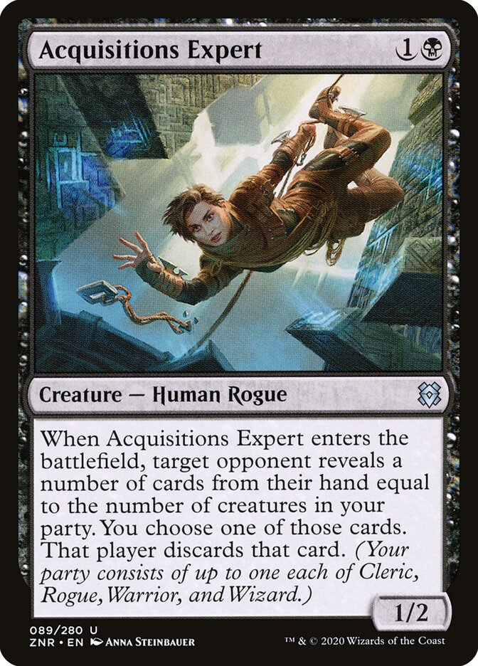 Acquisitions Expert card front