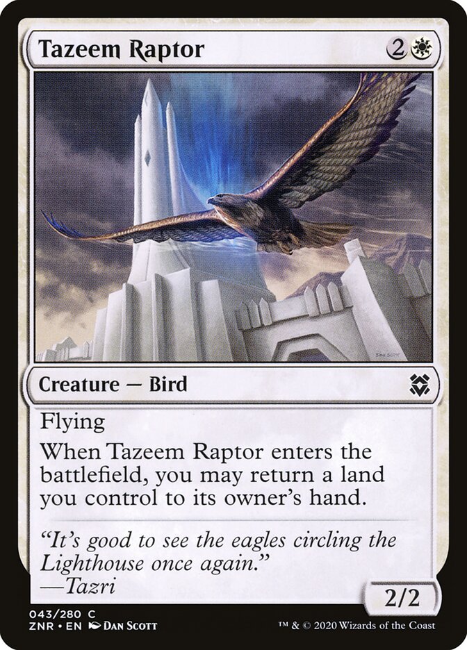 Tazeem Raptor card front