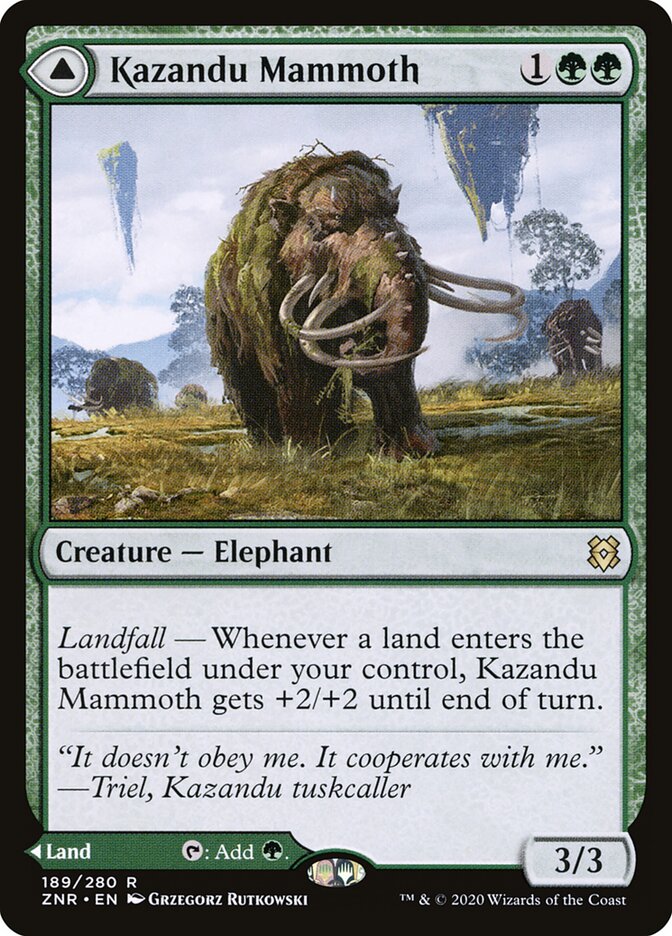 Kazandu Mammoth card front