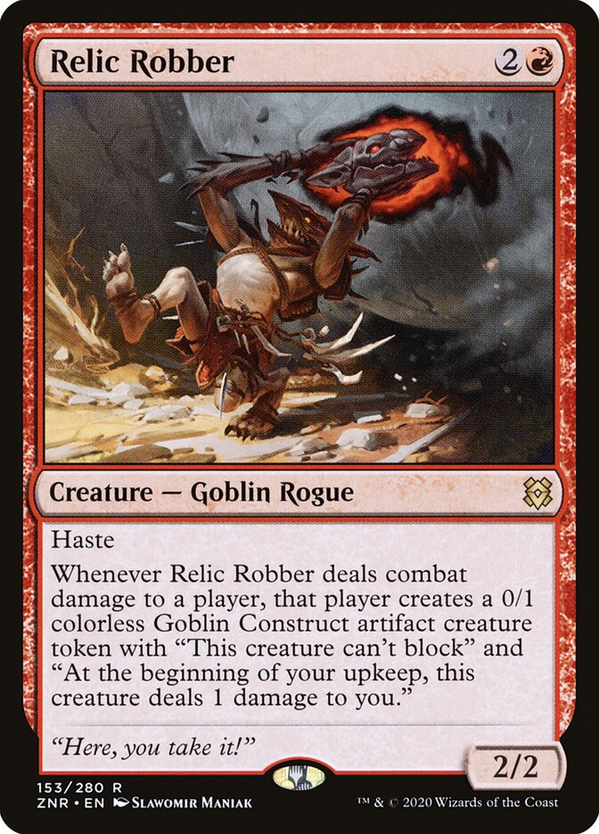 Relic Robber card front