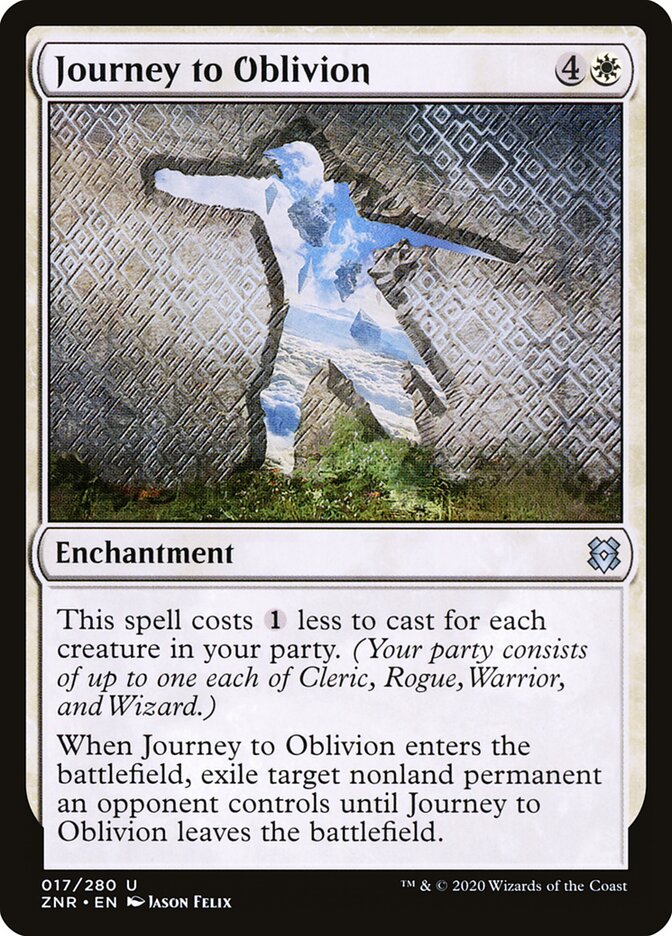 Journey to Oblivion card front