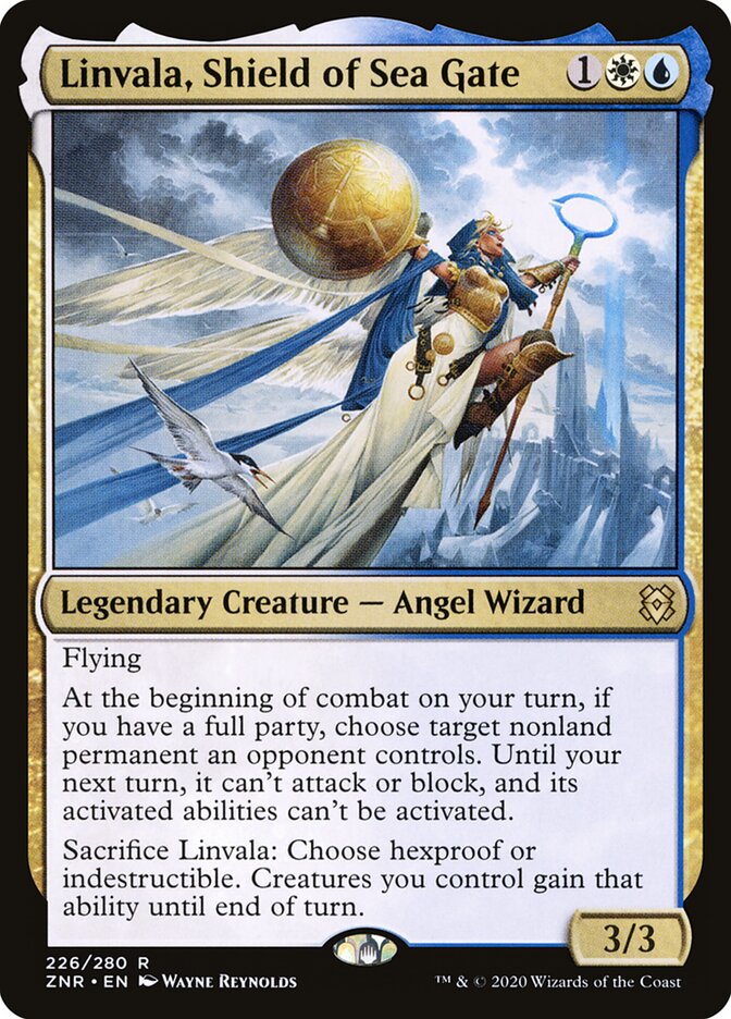 Linvala, Shield of Sea Gate card front