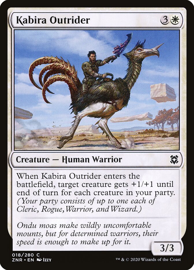 Kabira Outrider card front