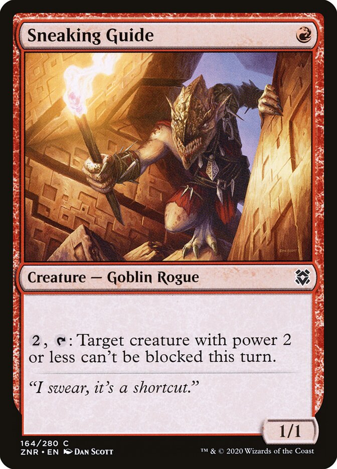 Sneaking Guide card front