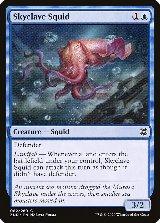 Skyclave Squid card front