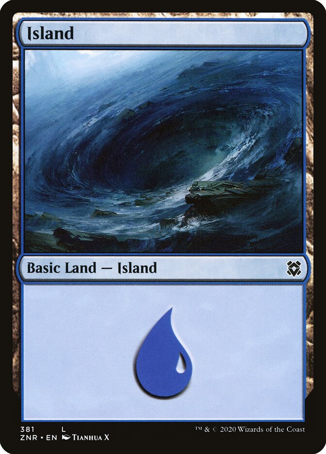 Island card front