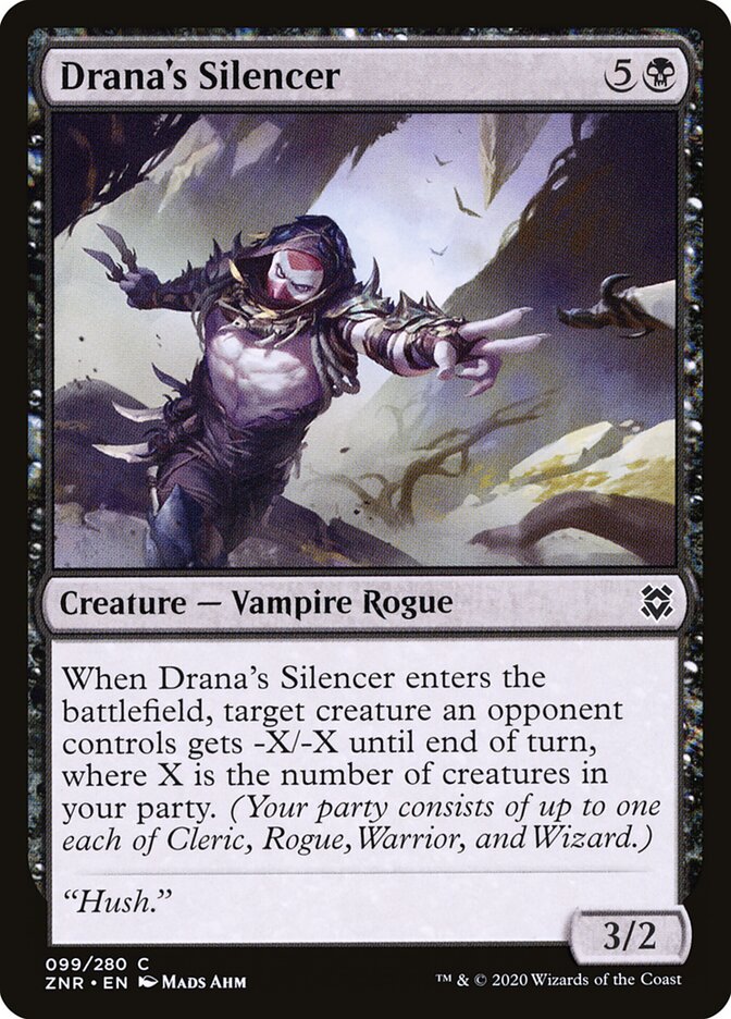 Drana's Silencer card front