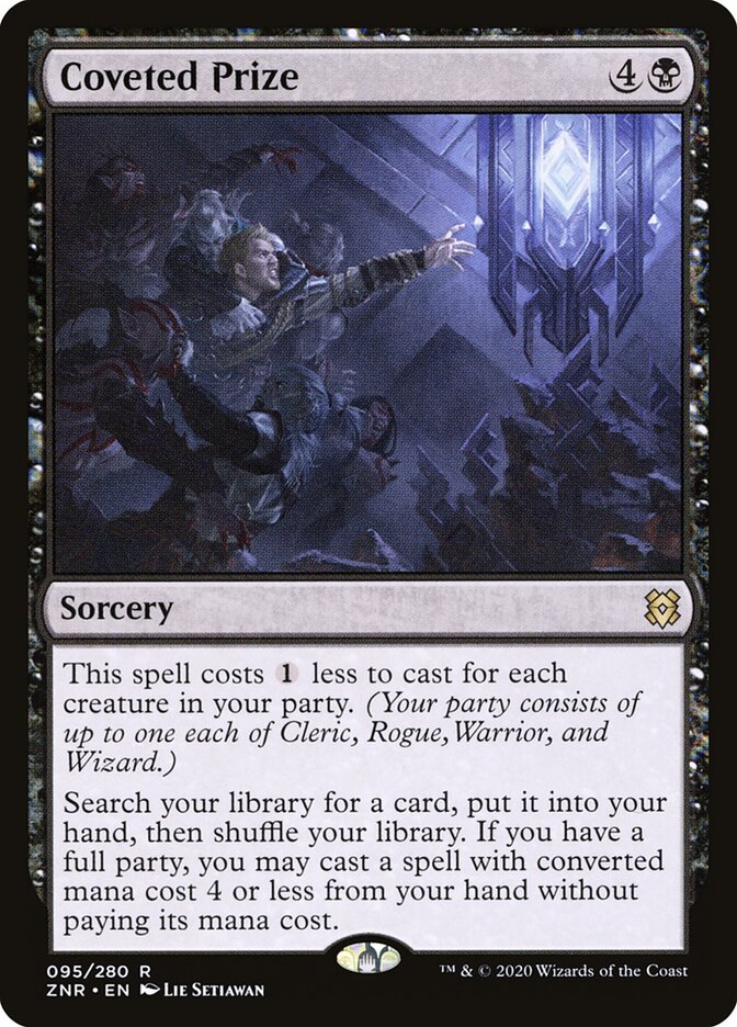 Coveted Prize card front