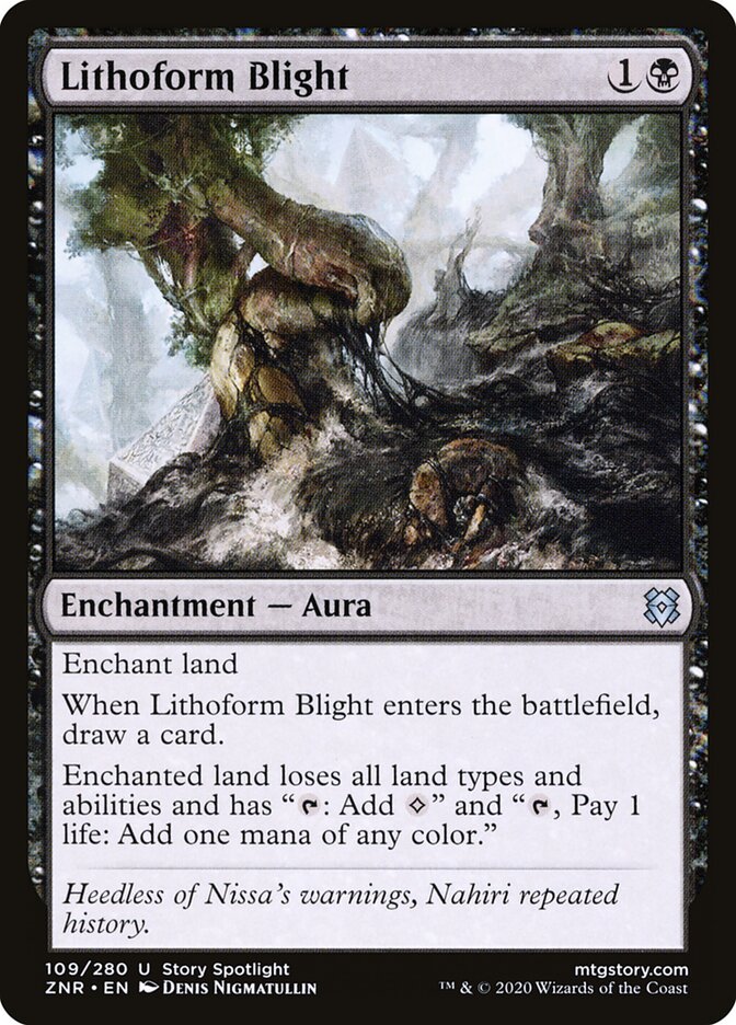 Lithoform Blight card front