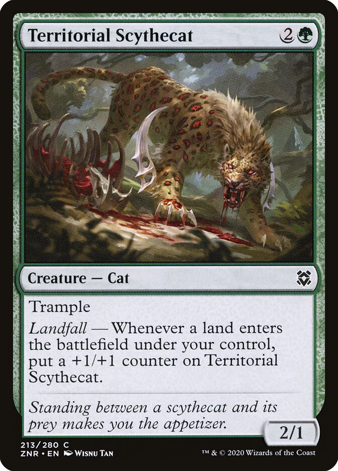 Territorial Scythecat card front