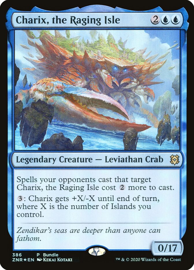 Charix, the Raging Isle card front
