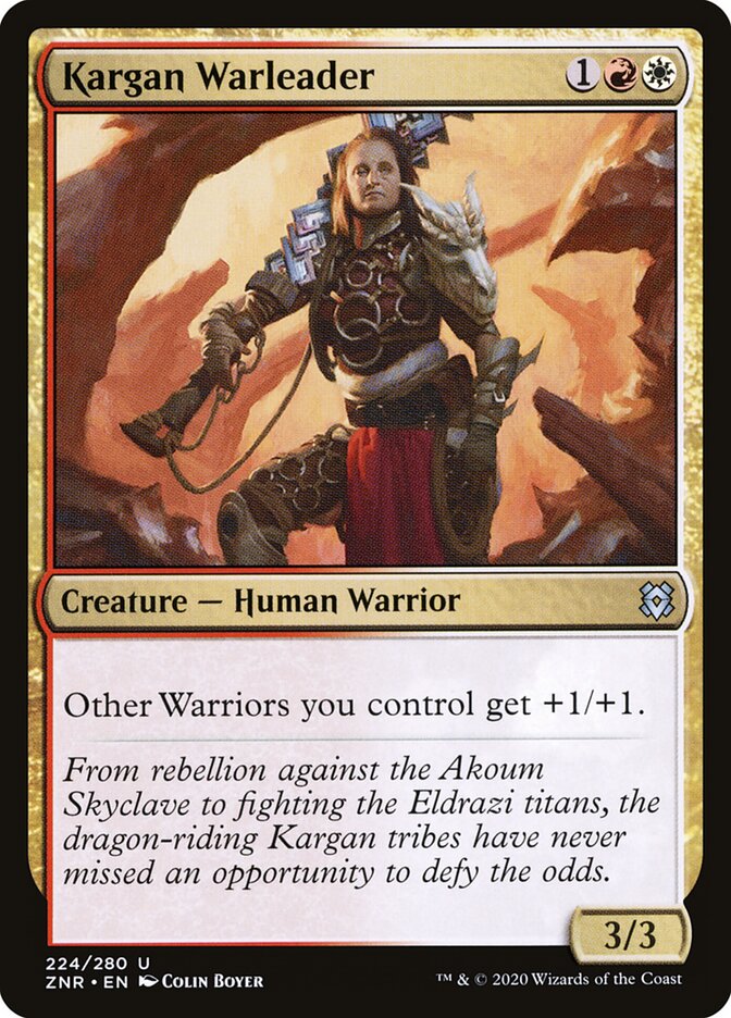 Kargan Warleader card front