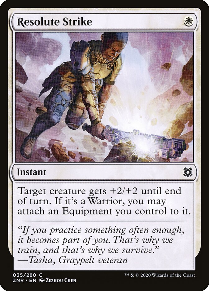 Resolute Strike card front