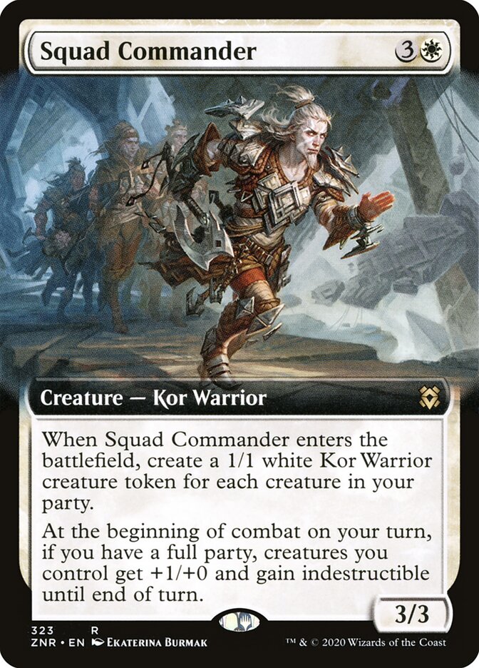 Squad Commander card front