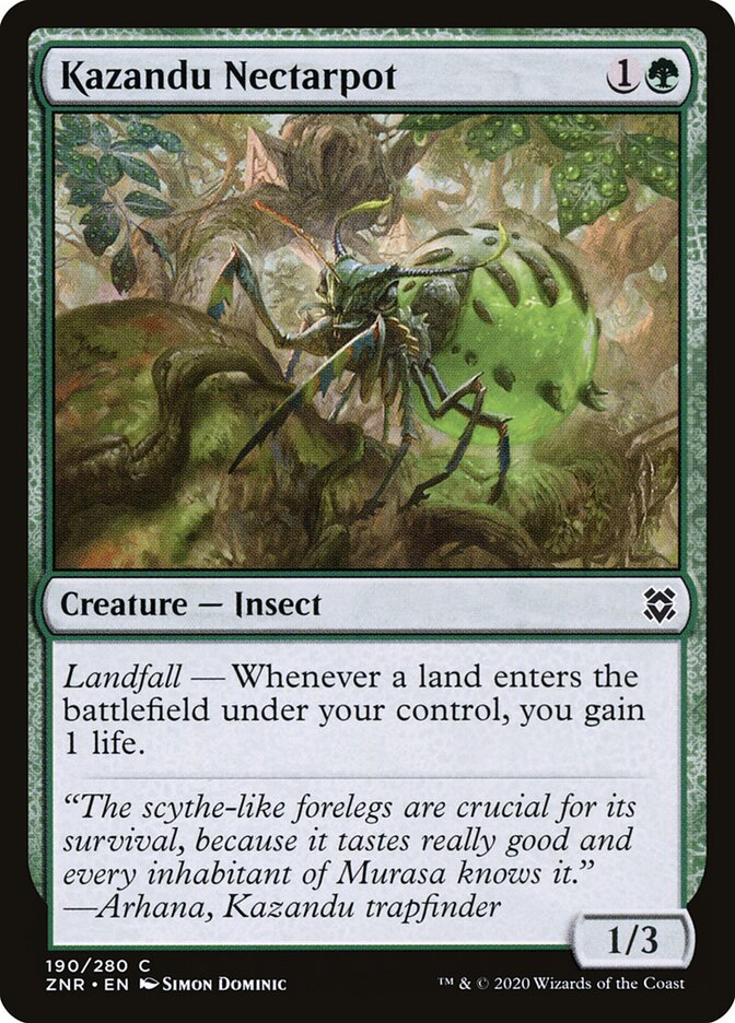 Kazandu Nectarpot card front