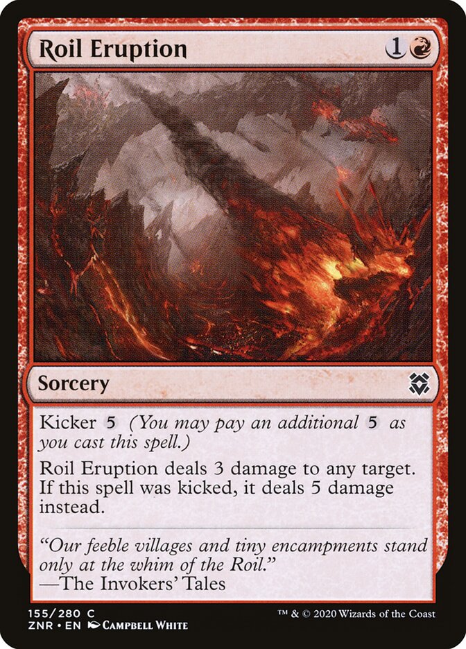 Roil Eruption card front
