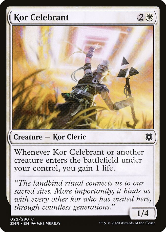 Kor Celebrant card front