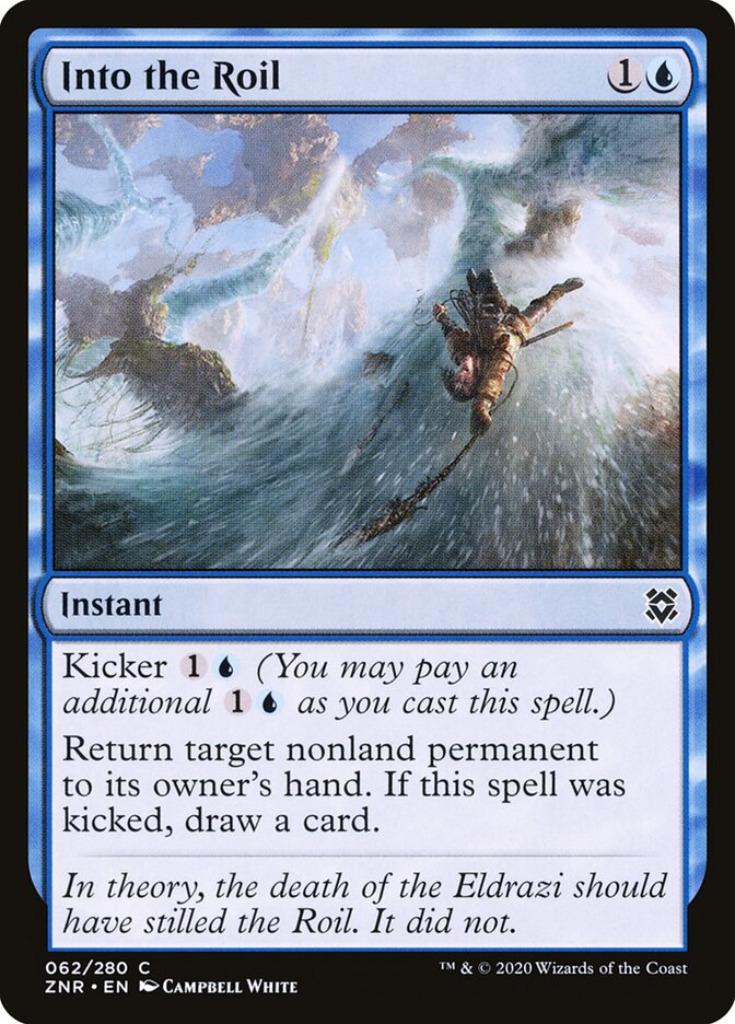 Into the Roil card front