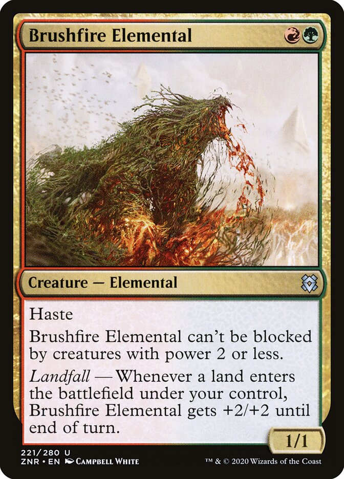 Brushfire Elemental card front