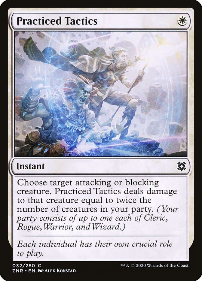 Practiced Tactics card front