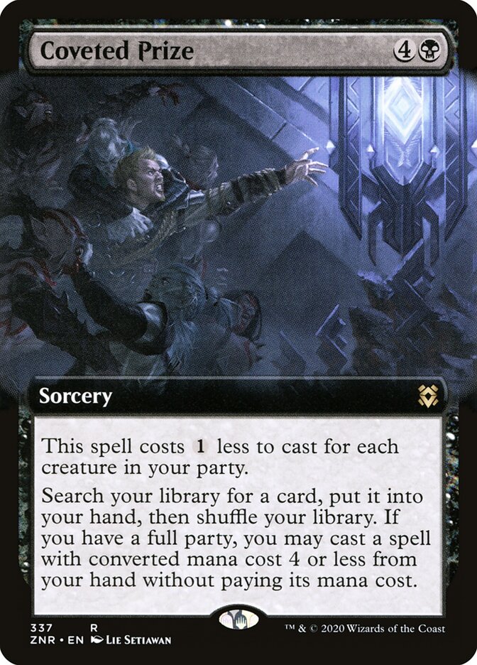 Coveted Prize card front